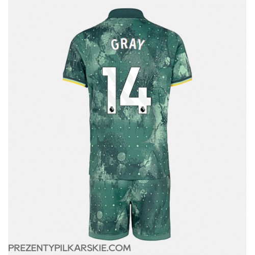 Stroje piłkarskie Tottenham Hotspur Archie Gray #14 Koszulka Trzeciej dla dzieci 2024-25 Krótki Rękaw (+ szorty)